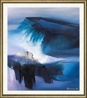 杨永智_蓝色山水 Blue Landscape